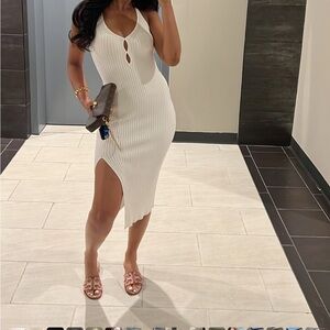 Abercrombie & Fitch White Maxi Dress